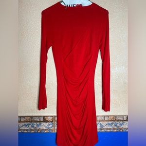 Red cotton dress. Stretchy